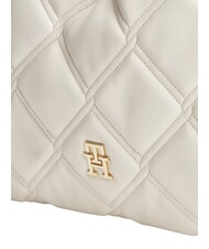 TOMMY HILFIGER TH FEMININE Bolso de hombro acolchado crema suave - Bolsos Mujer - 5