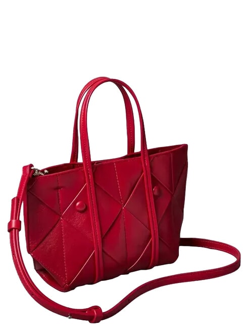 WOVEN Bolso de mano con correa para el hombro vino de Burdeos - Bolsos Mujer