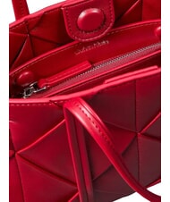 CALVIN KLEIN WOVEN Bolso de mano con correa para el hombro vino de Burdeos - Bolsos Mujer - 3