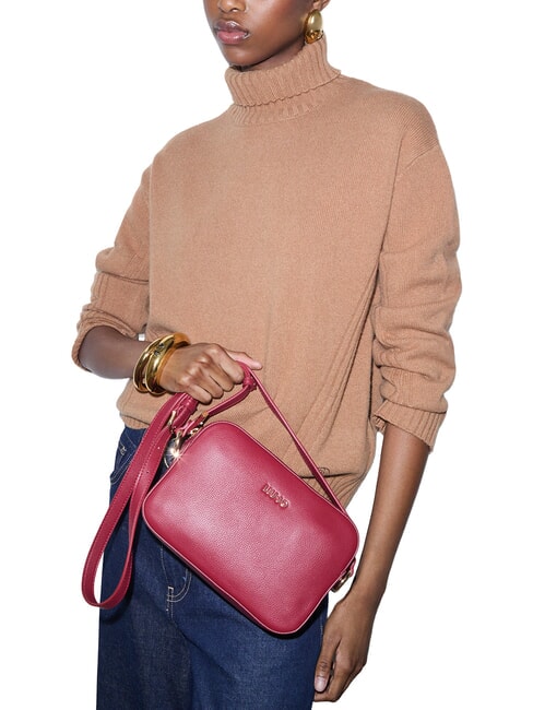 MANHATTAN Minibolso con correa de hombro ajustable. rojo ladrillo - Bolsos Mujer