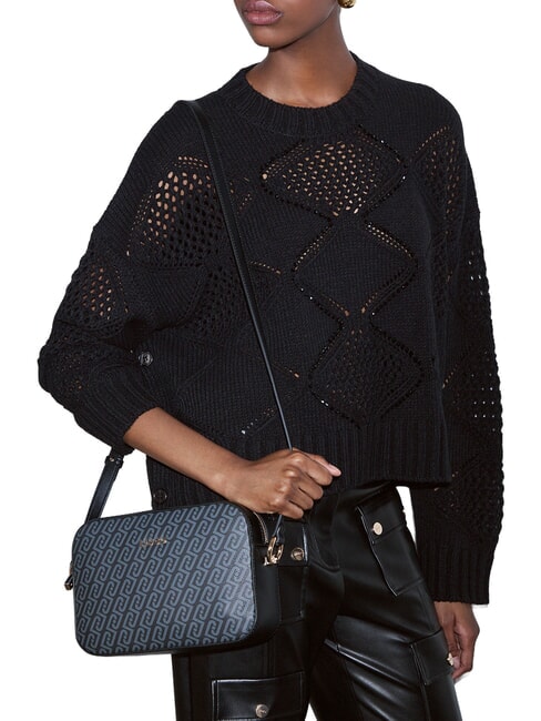 MANHATTAN Minibolso con correa de hombro ajustable. NEGRO - Bolsos Mujer