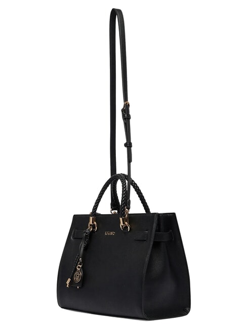 MANHATTAN Bolso de compras con correa para el hombro. NEGRO - Bolsos Mujer