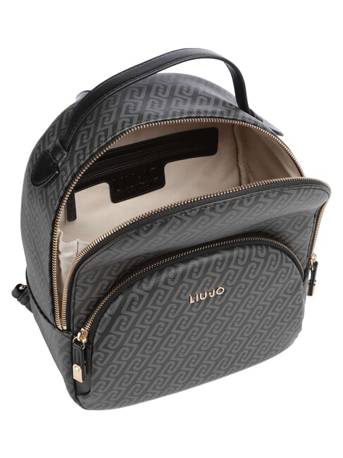 MANHATTAN Mochila con bolsillo frontal NEGRO - Bolsos Mujer