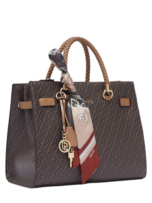MANHATTAN Bolso de compras con correa para el hombro. ante - Bolsos Mujer