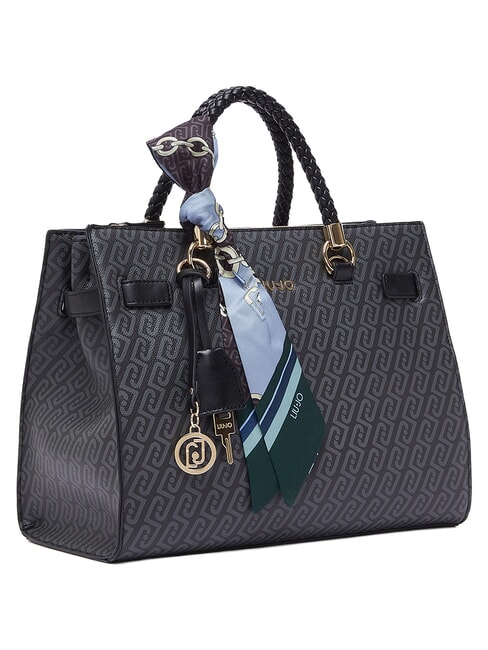 MANHATTAN Bolso de compras con correa para el hombro. NEGRO - Bolsos Mujer