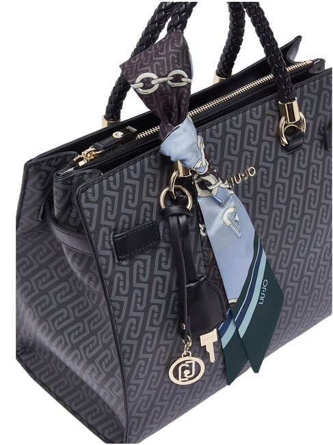 MANHATTAN Bolso de compras con correa para el hombro. NEGRO - Bolsos Mujer