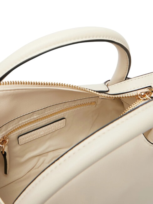 TH LOGOTAPE Bolso de mano con correa para el hombro crema suave - Bolsos Mujer