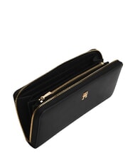 TOMMY HILFIGER TH ICON Cartera grande con cremallera. negro - Carteras Mujer - 2