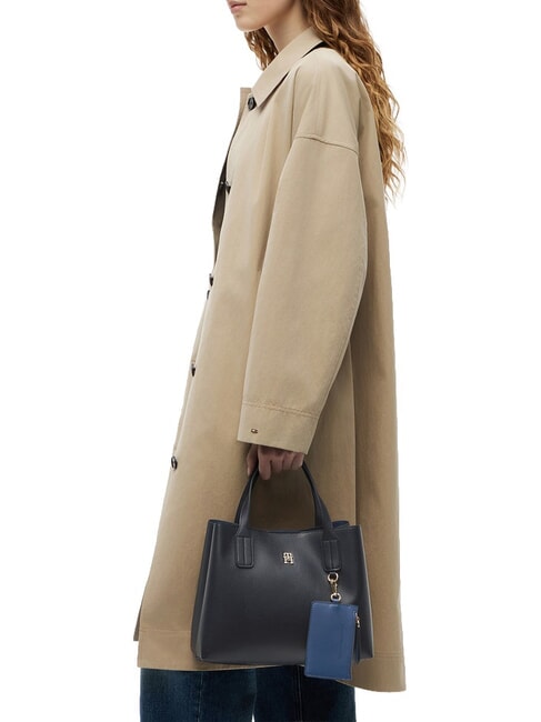 TH ICON Bolso de mano con correa para el hombro. espacio azul - Bolsos Mujer