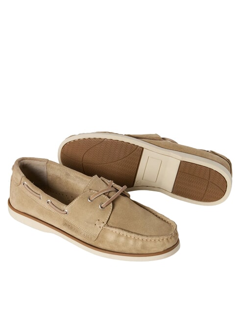 DECK SUEDE mocasines de cuero beige - Zapatos Mujer