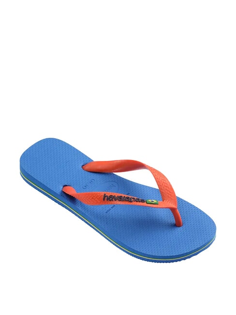 BRASIL LOGO Chanclas para hombre azul/naranja - Zapatos unisex