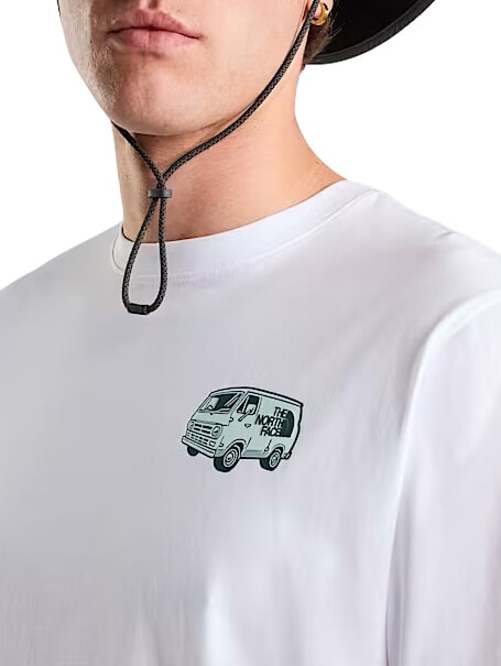 VAN LIFE Camiseta de manga corta, 100% algod&oacute;n blanco - camiseta