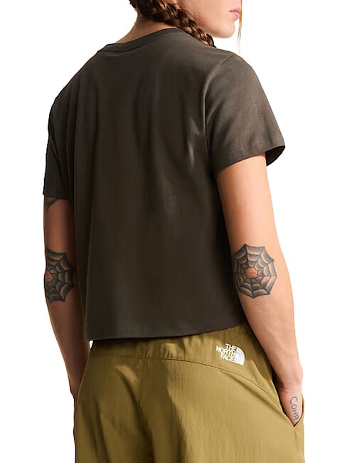 ESSENTIAL SIMPLE Camiseta de manga corta, 100% algod&oacute;n nuevo verde topo - camiseta