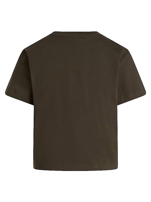 ESSENTIAL SIMPLE Camiseta de manga corta, 100% algod&oacute;n nuevo verde topo - camiseta