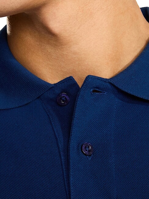 ESSENTIAL Camisa polo de manga corta azul de verano - camisa polo