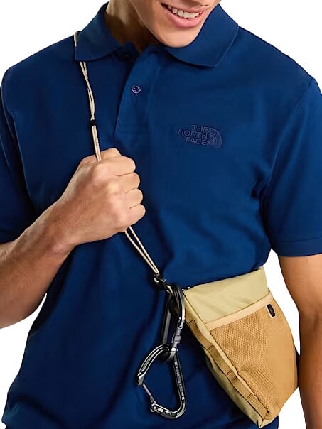 ESSENTIAL Camisa polo de manga corta azul de verano - camisa polo