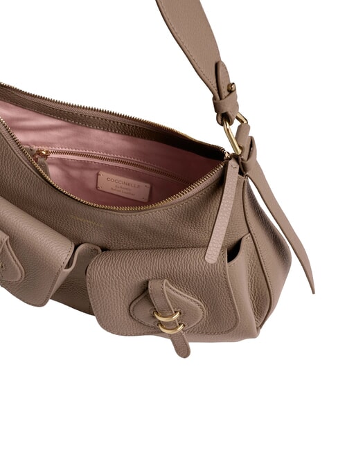 MAVERY POCKET Bolso de hombro de piel topo c&aacute;lido - Bolsos Mujer