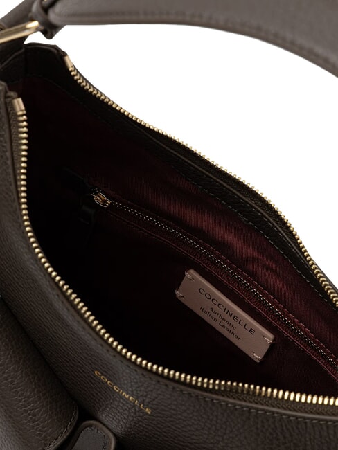 MAVERY POCKET Bolso de hombro de piel lodo - Bolsos Mujer