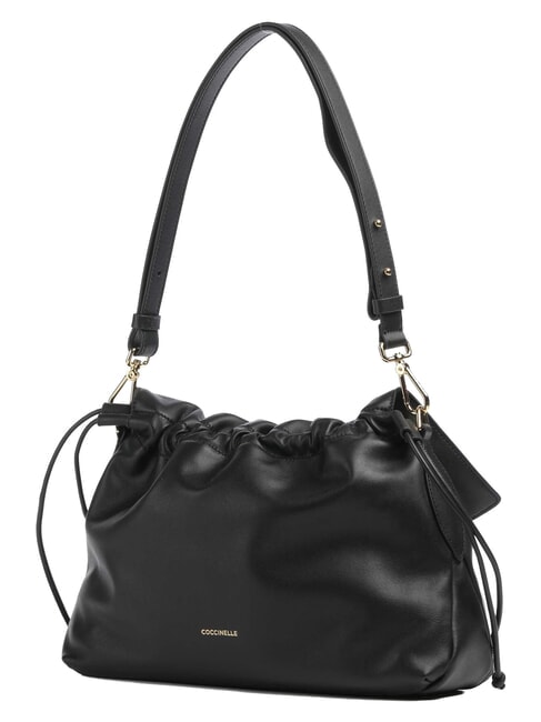 LIDIA Bolso de hombro de piel negro - Bolsos Mujer