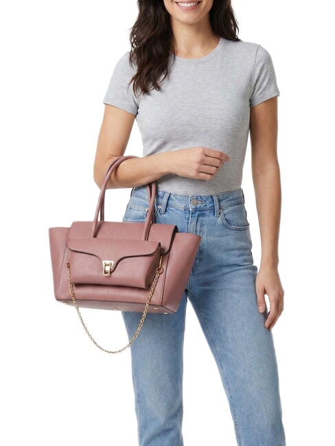 DOUBLE BEAT Bolso de hombro rosa de invierno - Bolsos Mujer