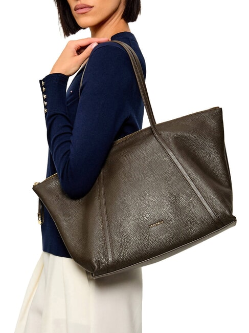 NORY Bolsa de compras de cuero lodo - Bolsos Mujer