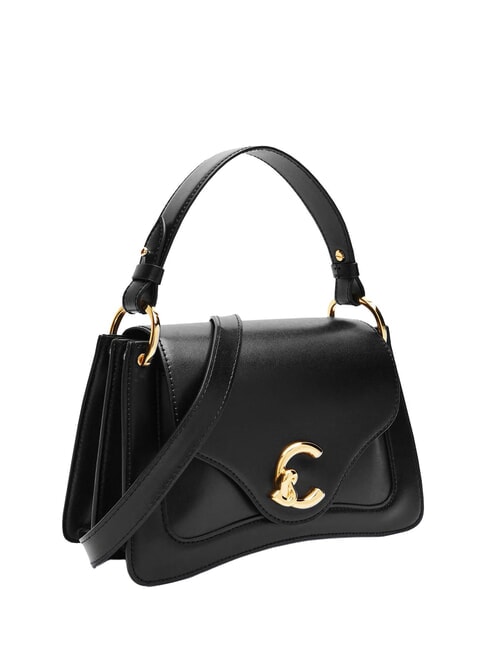 C-ME CALF Bolso de mano con correa para el hombro. negro - Bolsos Mujer