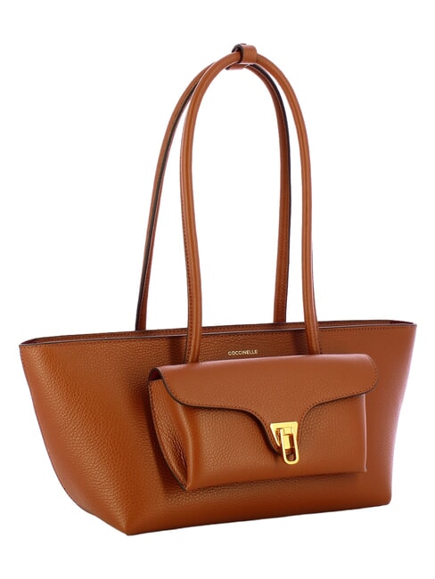 DOUBLE BEAT Compradora con bolso de mano co&ntilde;ac - Bolsos Mujer