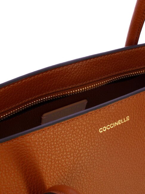 DOUBLE BEAT Compradora con bolso de mano co&ntilde;ac - Bolsos Mujer