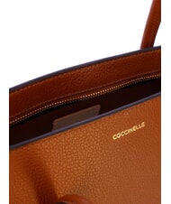 COCCINELLE DOUBLE BEAT Compradora con bolso de mano co&ntilde;ac - Bolsos Mujer - 5