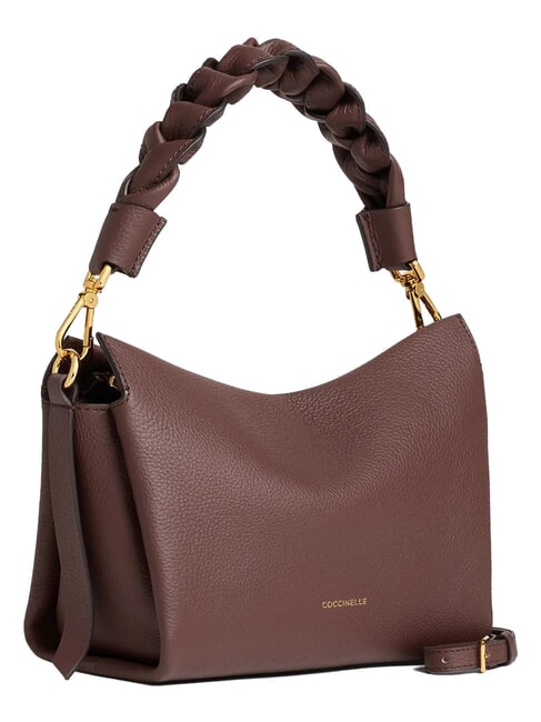 BOHEME GRANA DOUBLE Bolso de mano, con bandolera, en piel baya/rosa de invierno - Bolsos Mujer