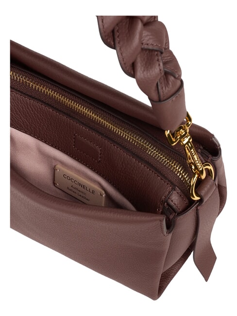BOHEME GRANA DOUBLE Bolso de mano, con bandolera, en piel baya/rosa de invierno - Bolsos Mujer