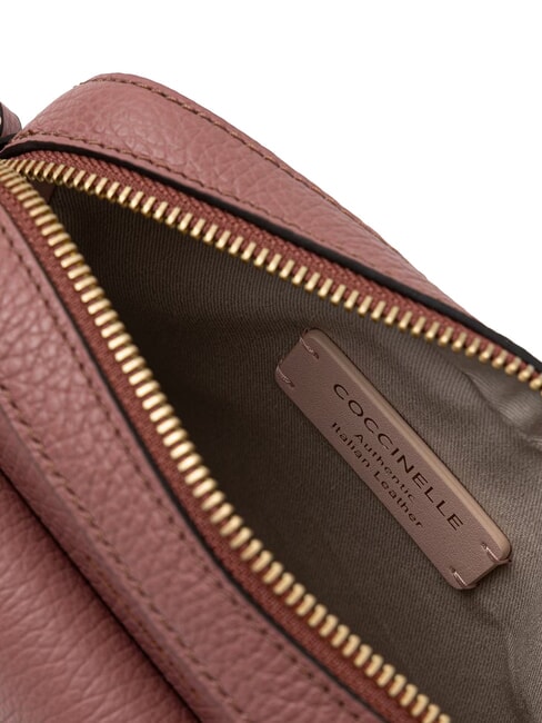BEAT SOFT Minibolso de piel con textura rosa de invierno - Bolsos Mujer