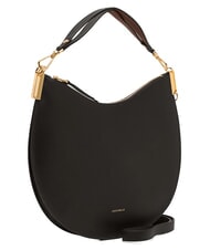 COCCINELLE SUNUP Bolso de hombro mediano de piel negro/co&ntilde;ac - Bolsos Mujer - 2