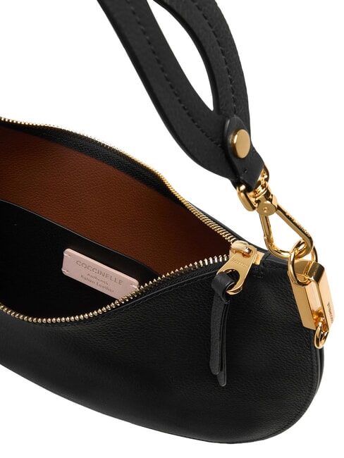 SUNUP Bolso de hombro mediano de piel negro/co&ntilde;ac - Bolsos Mujer