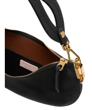 COCCINELLE SUNUP Bolso de hombro mediano de piel negro/co&ntilde;ac - Bolsos Mujer - 3