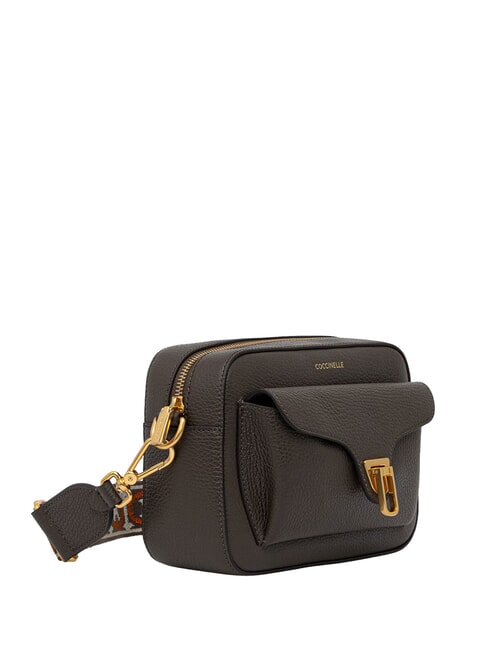 BEAT SOFT RIBB Bolso bandolera de piel lodo - Bolsos Mujer