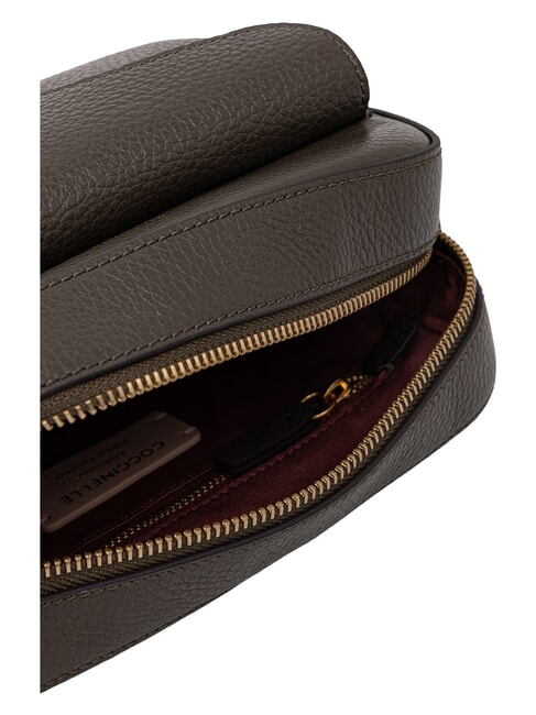 BEAT SOFT RIBB Bolso bandolera de piel lodo - Bolsos Mujer