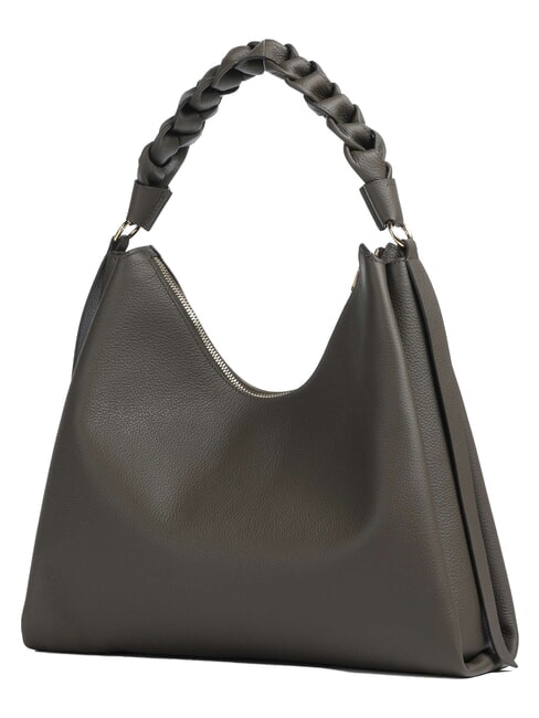 CAMPIONARIO - BOHEME GRANA DOUBLE Bolso bandolera grande de piel barro/miel - Bolsos Mujer