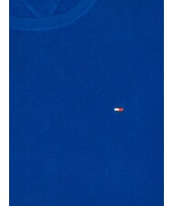 TOMMY HILFIGER TH Su&eacute;ter de cuello redondo con dise&ntilde;o de panal cu&ntilde;a azul - Su&eacute;teres de los hombres - 2
