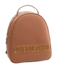 LOVE MOSCHINO BOLD LOVE Mochila peque&ntilde;a con logotipo en relieve casta&ntilde;a - Bolsos Mujer - 4