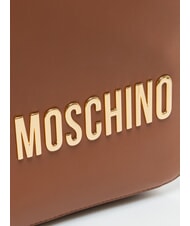 LOVE MOSCHINO BOLD LOVE Mochila con logo en relieve casta&ntilde;a - Bolsos Mujer - 3