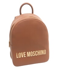 LOVE MOSCHINO BOLD LOVE Mochila con logo en relieve casta&ntilde;a - Bolsos Mujer - 4