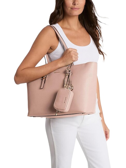 QUINN Bolsa de compras de cuero rosa suave - Bolsos Mujer
