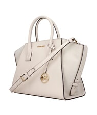 MICHAEL KORS AVRIL Bolso de mano con correa para el hombro, de piel. crema de leche - Bolsos Mujer - 3