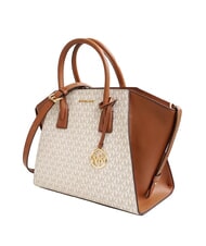 MICHAEL KORS LOGO Bolso de mano con correa para el hombro. vainilla - Bolsos Mujer - 3