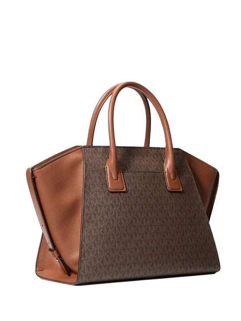 LOGO Bolso de mano con correa para el hombro. marr&oacute;n - Bolsos Mujer