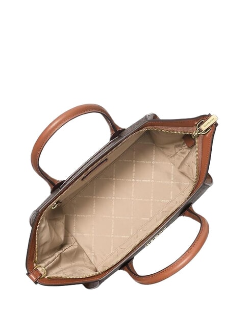 LOGO Bolso de mano con correa para el hombro. marr&oacute;n - Bolsos Mujer
