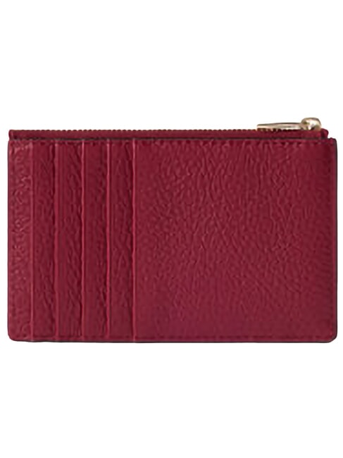 CAMELIA Cartera plana de piel CEREZA d - Carteras Mujer
