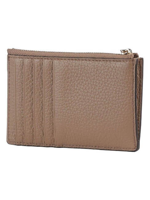 CAMELIA Cartera plana de piel caramelo - Carteras Mujer