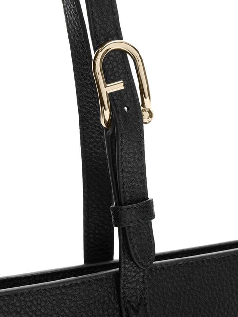 AVA Bolsa de compras grande de cuero Interior gris fangoso + palo de rosa. - Bolsos Mujer